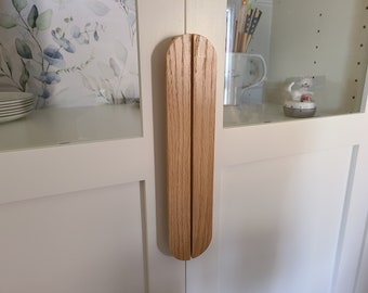 Rounded Oak Drawer Pull, Pantry Door Handle