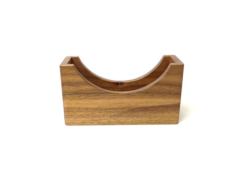 Upright Wooden Coaster Holder, Fits 4 Round Coasters image 8