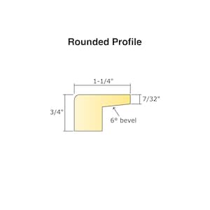 Rounded Profile with Dimensions