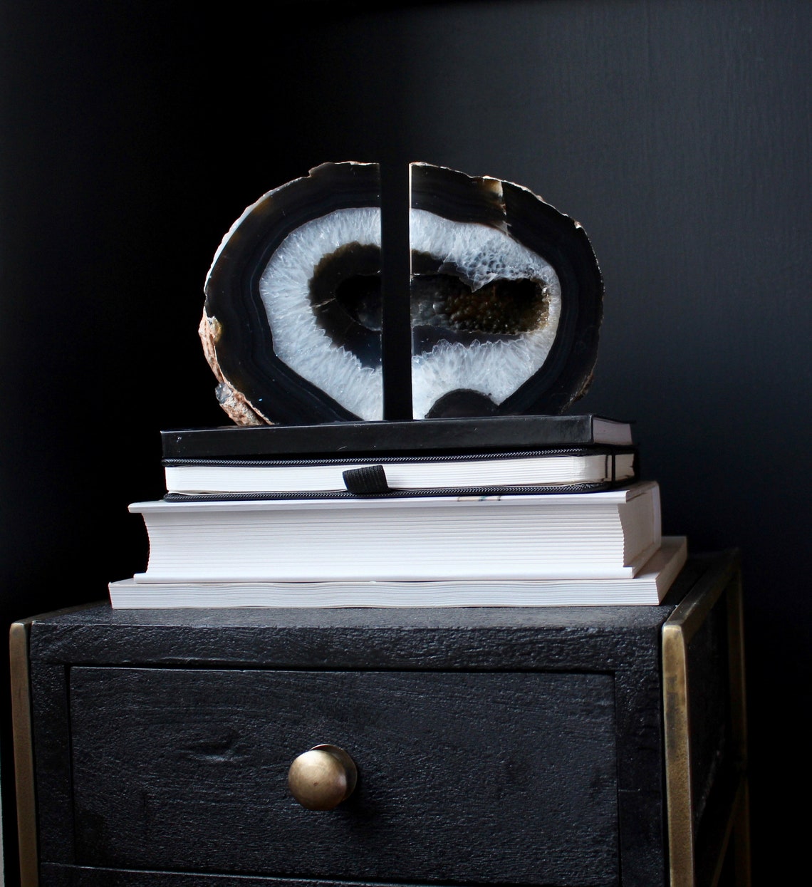agate crystal bookends agate crystal bookends