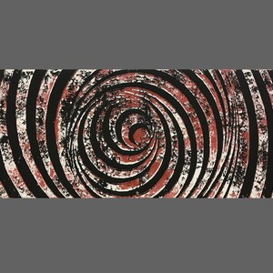 Spirale 2-05 - Stampa in rilievo arte originale su larga scala su carta pesante - Pronta per essere appesa