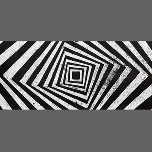 Cubic 3-06, stampa in rilievo su larga scala, arte originale su carta pesante, pronta per essere appesa