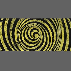 Spirale 1-07 - Stampa in rilievo arte originale su larga scala su carta pesante - Pronta per essere appesa
