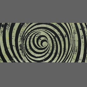 Spirale 1-12 - Stampa in rilievo arte originale su larga scala su carta pesante - Pronta per essere appesa