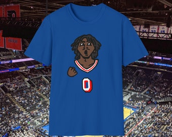 Tyrese Maxey Shirt | Philadelphia 76ers Blue Shirt