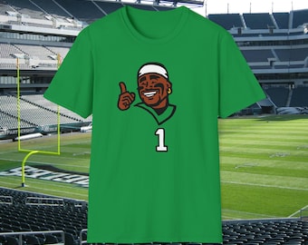 Jalen Hurts Shirt | Philadelphia Eagles Kelly Green Shirt