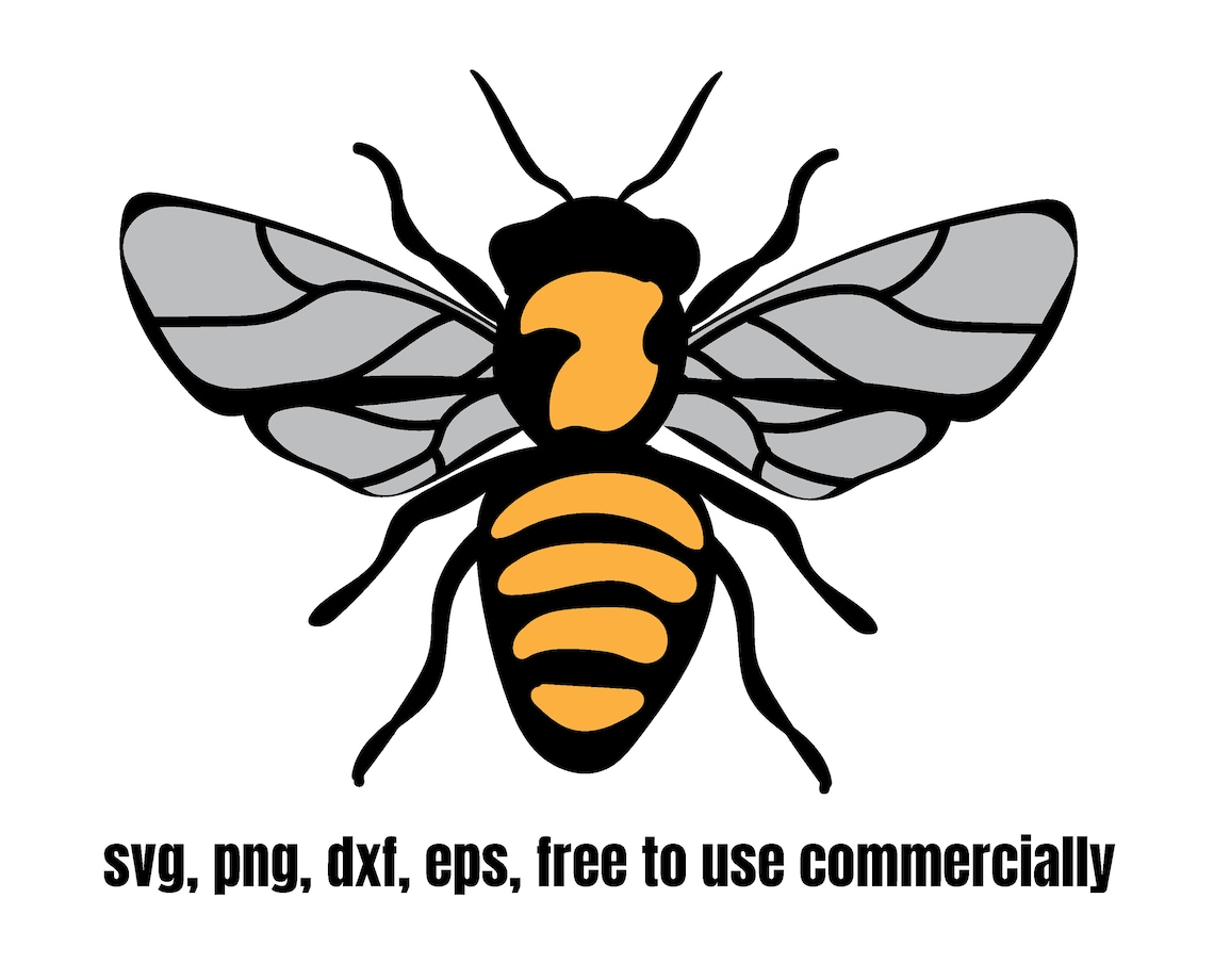 Bee SVG Vector Graphic Free to Use Commercially License - Etsy