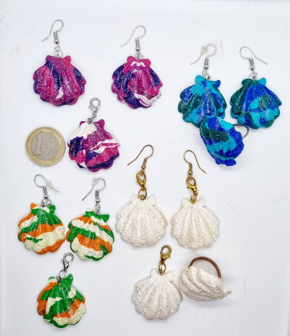 shell earrings, shell earrings, shell jewelry