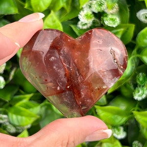 Gorgeous Fire Quartz Heart