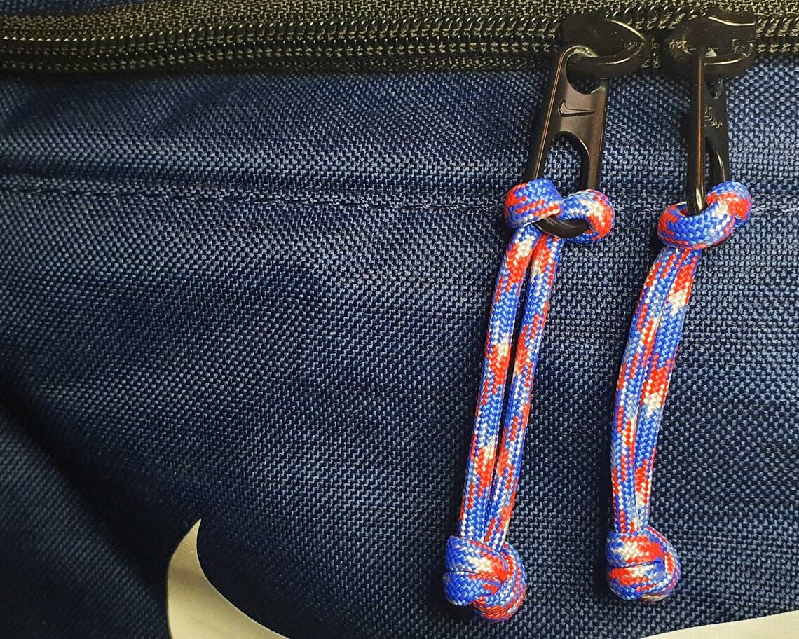 3 x Simple Paracord Zipper Pulls 25 COLOURS Etsy