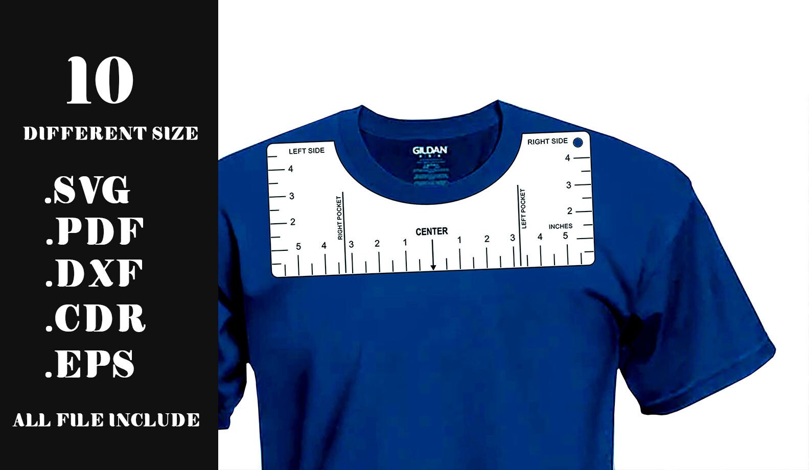 Download T-Shirt Alignment Tool Tshirt Ruler SVG BundleTshirt Ruler | Etsy