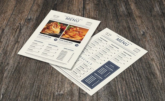 Restaurant Menu Design Templates Free Download