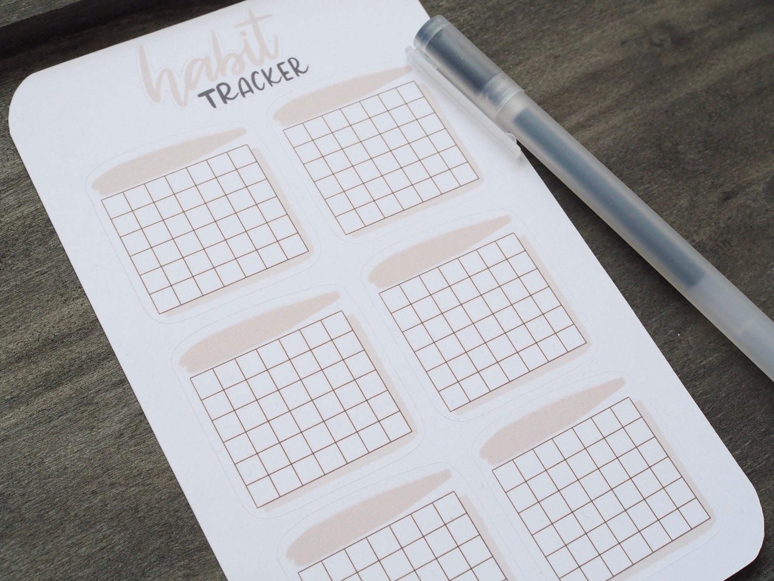 Bujo Habit Tracker Sticker Sheet Planer Sticker Monats - Etsy.de