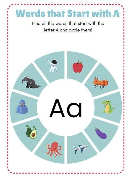 A is for Apple Preschool Learning Pack - Etsy