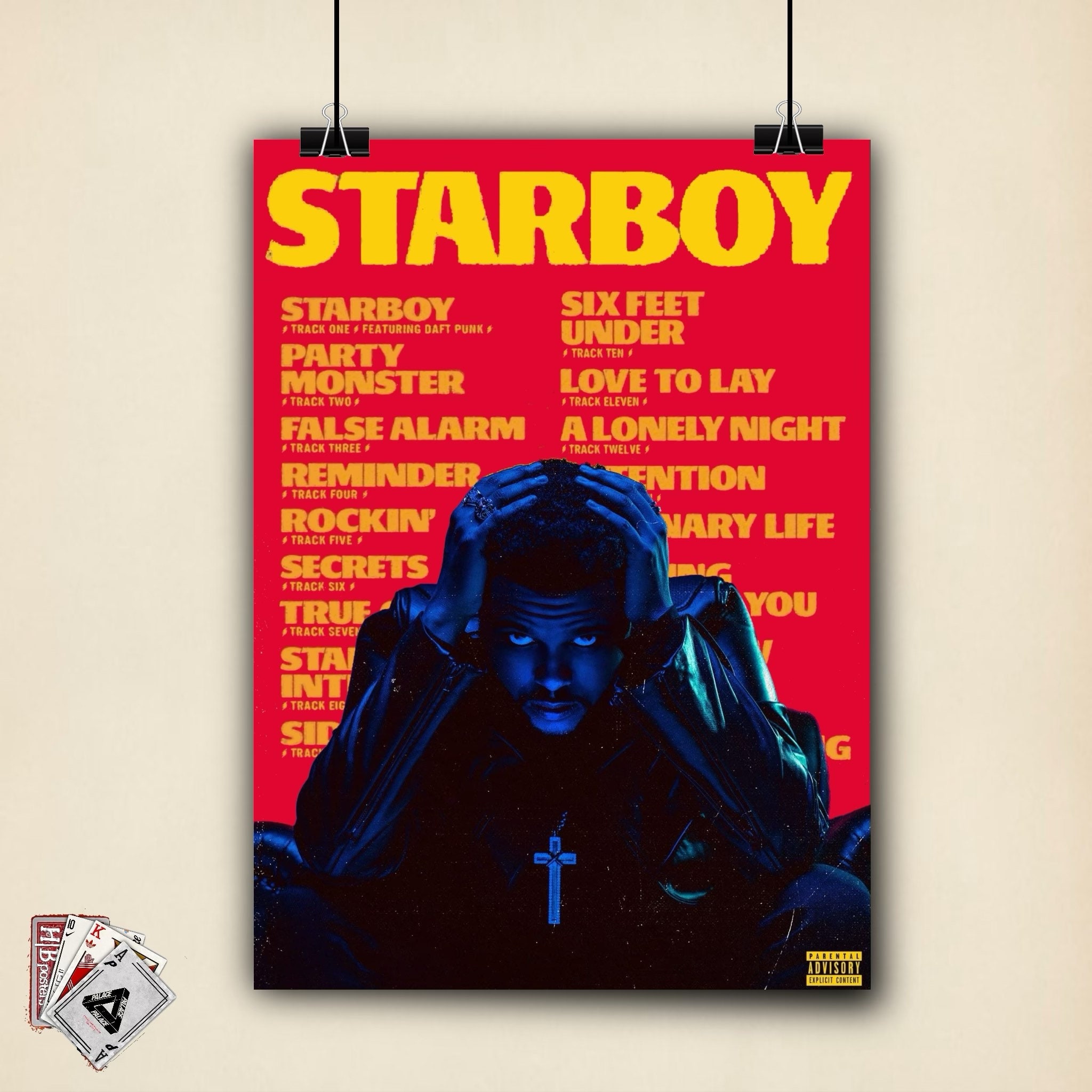 The Weeknd Starboy Album Poster | Etsy