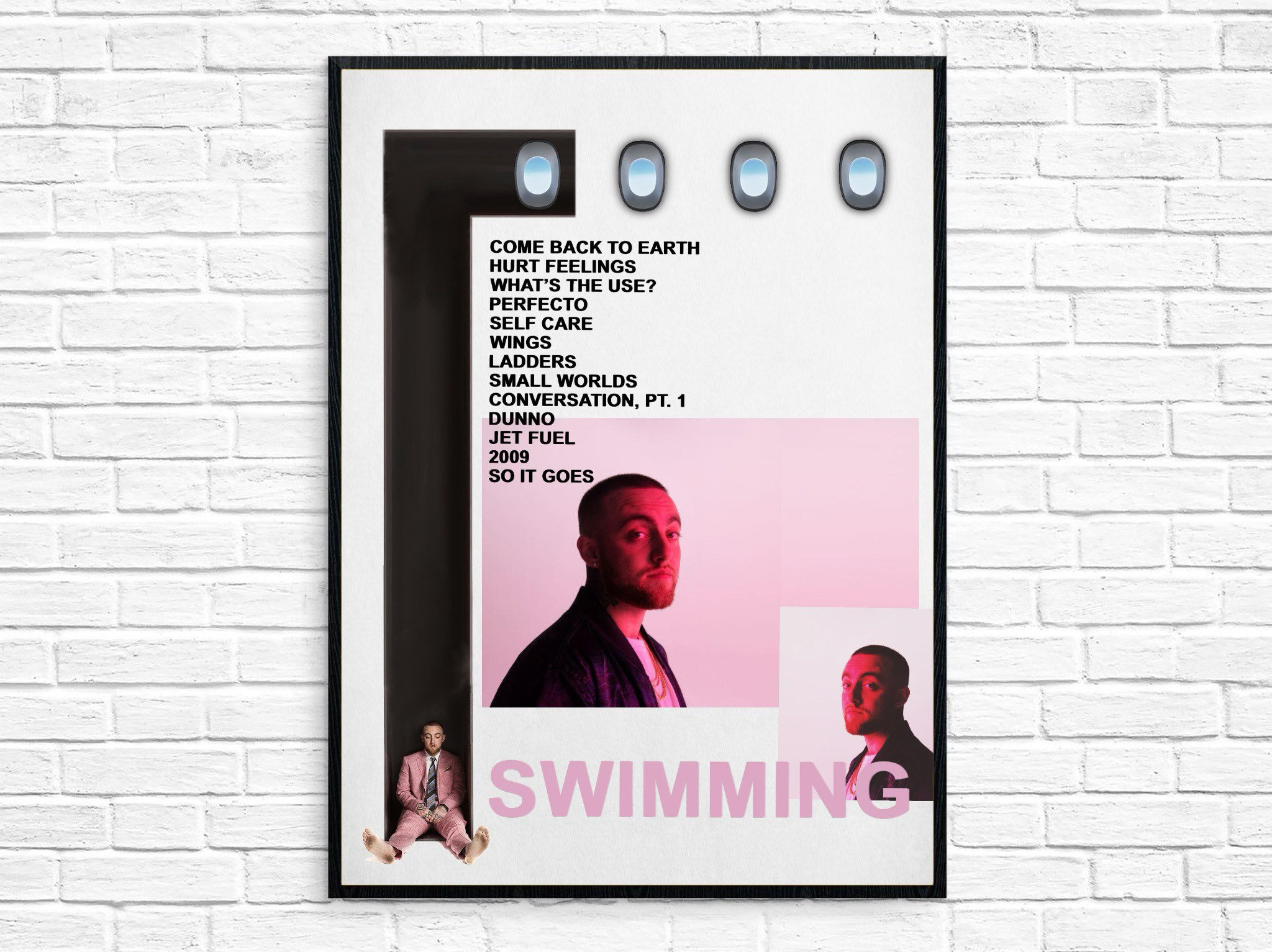 Mac Miller Swimming Album Poster Etsy UK