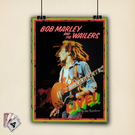 Bob Marley Live At The Rainbow Album Poster Etsy Bob Marley Live At The Rainbow Album Poster Etsy
