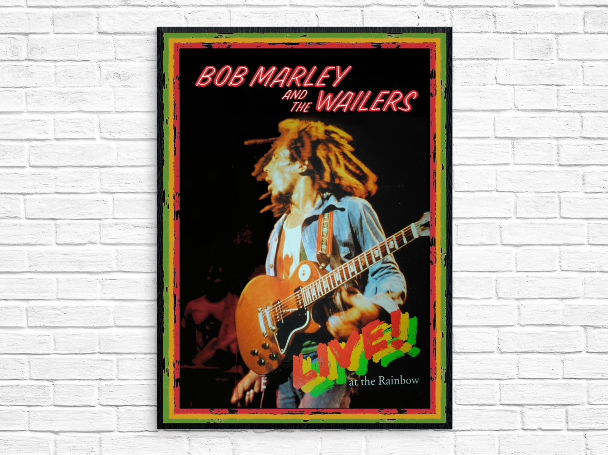 Bob Marley Live At The Rainbow Album Poster Etsy Bob Marley Live At The Rainbow Album Poster Etsy