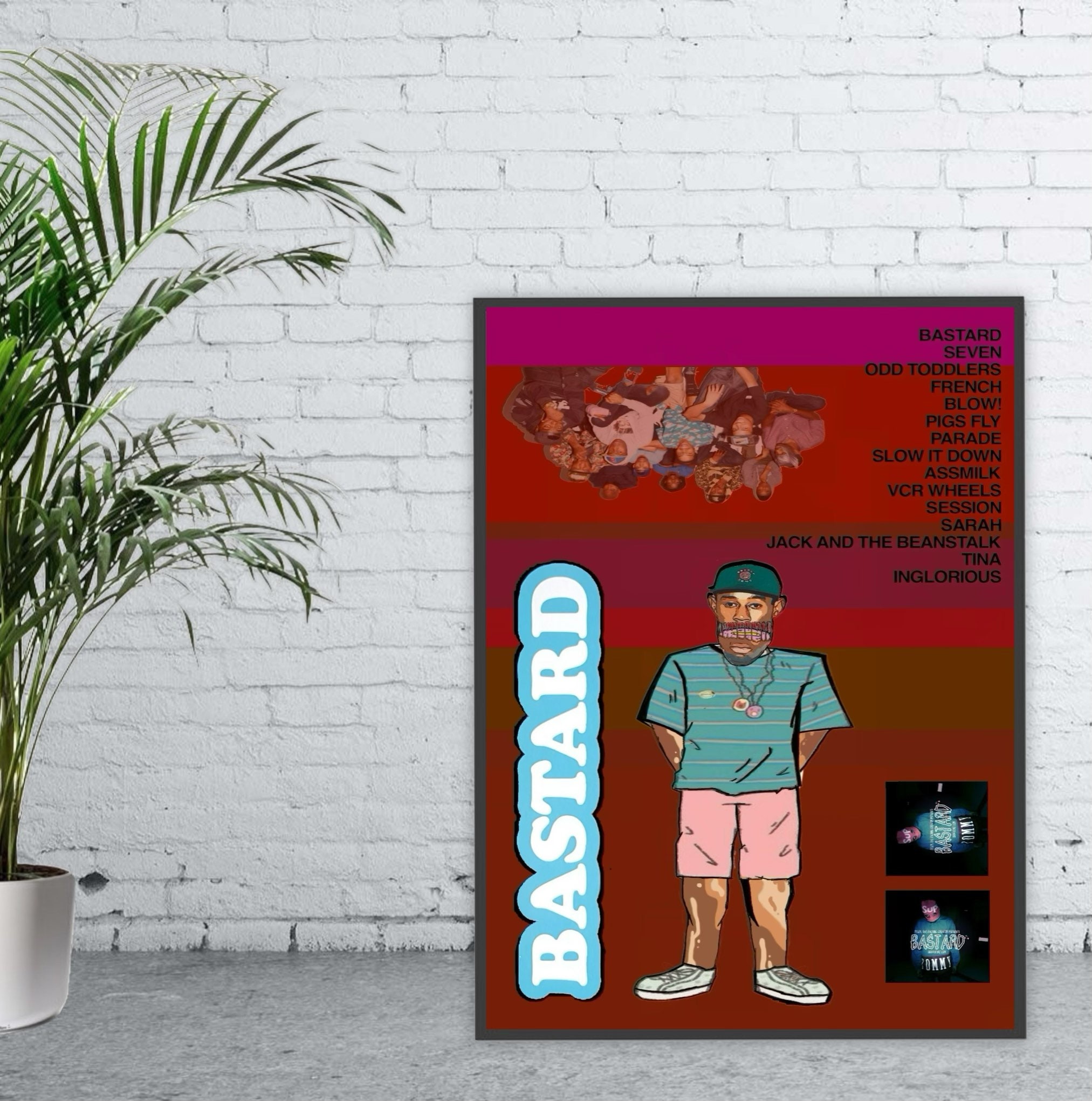 Tyler The Creator Bastard Album Poster Etsy