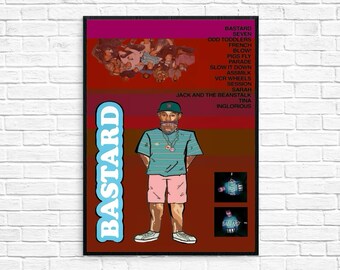 Tyler The Creator Bastard Album Poster Etsy