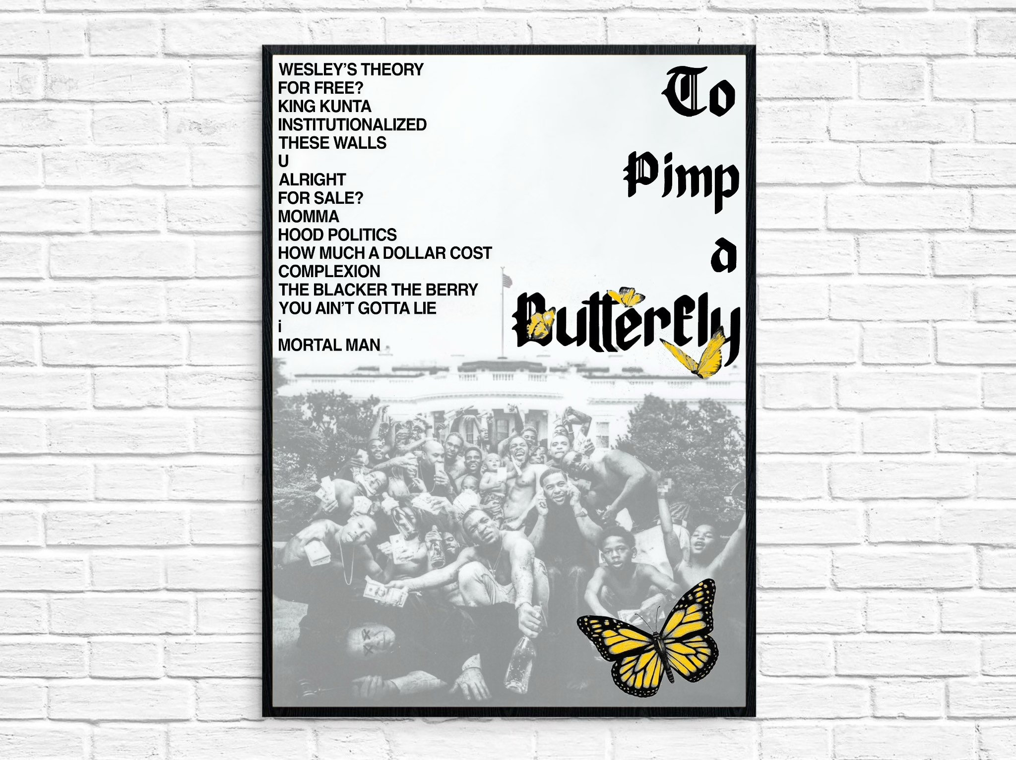 Kendrick Lamar to Pimp A Butterfly Album Poster Etsy UK Kendrick Lamar to Pimp A Butterfly Album Poster Etsy UK