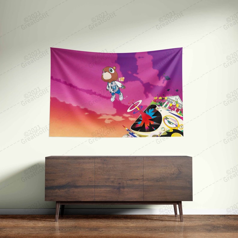Kanye West Graduation Album Flag 3x5 Feet Kanye Albums Pop Etsy UK