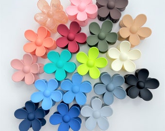 Multicolor Daisy Hair Claw Clip (7x7cm)
