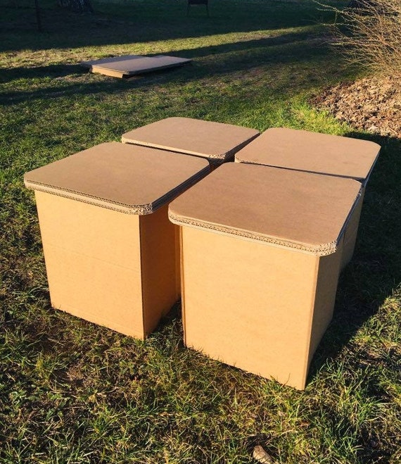 Cardboard Stools. Picnic Stools. Camping Stools. Set of 4 Pieces. Easy to  Use. Temporary Furniture. Camps Furniture. - Etsy