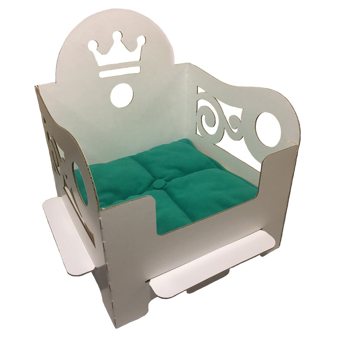 White Cardboard Cat's Bed Throne. Pet Bed. Ecofriendly. Etsy UK