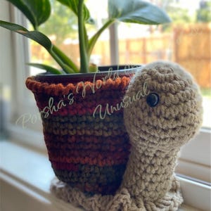 Crochet Snail Planter PDF Pattern