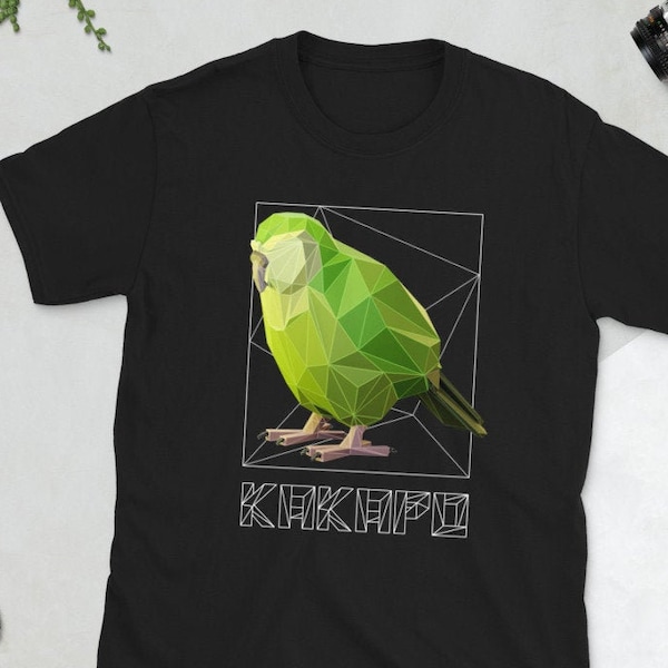 Kakapo Bird Polygon Art Unisex T-Shirt - Uil Papegaai
