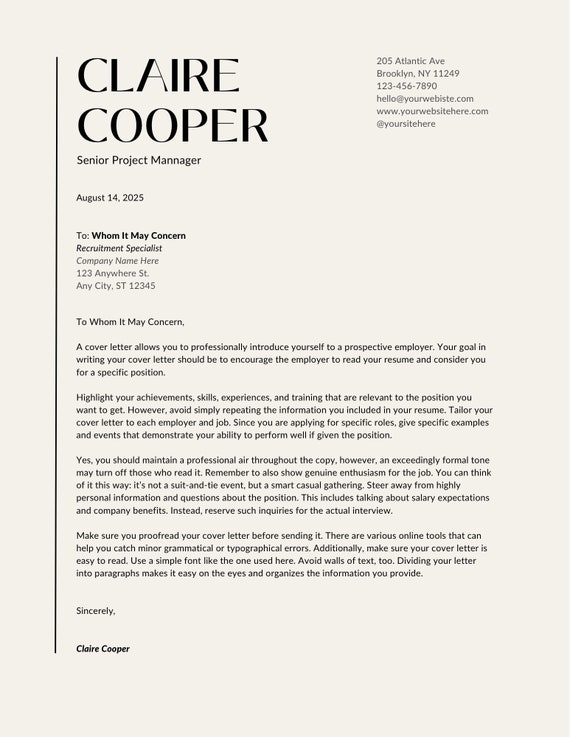 Cover Letter Template and Cover Letter Writing Tips CV Template Resume Cover Letter Template Modern Cover Letter Design Etsy Australia