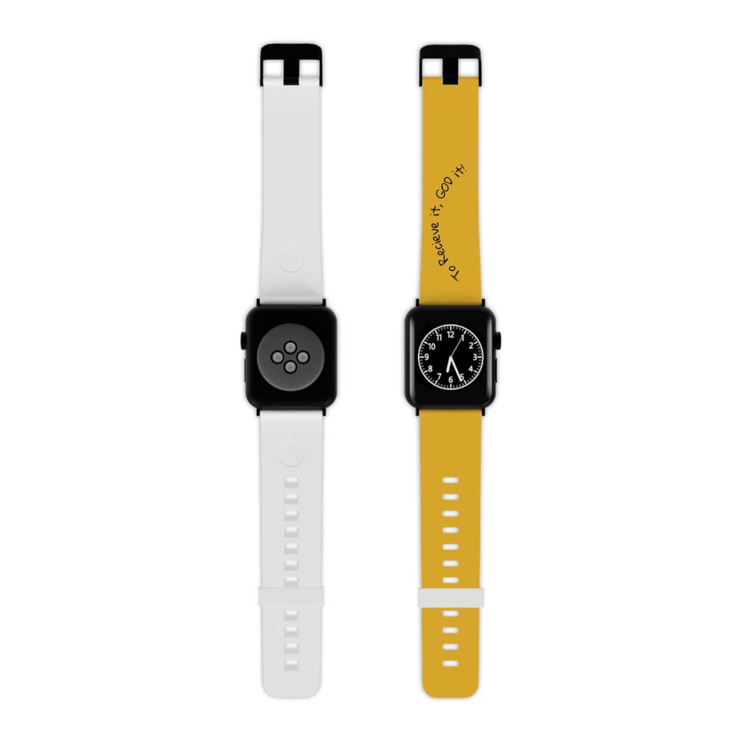 Mustard Script Apple Watch Band, Elastomer, Inspirational Quote - Etsy