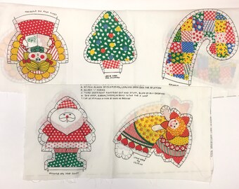 Vintage 80/'s Sticker HOLOGRAPHIC 2X2.5 SWEET CHRISTMAS MICE Stocking CANDY CANE