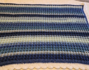 Blueberry waffle baby blanket