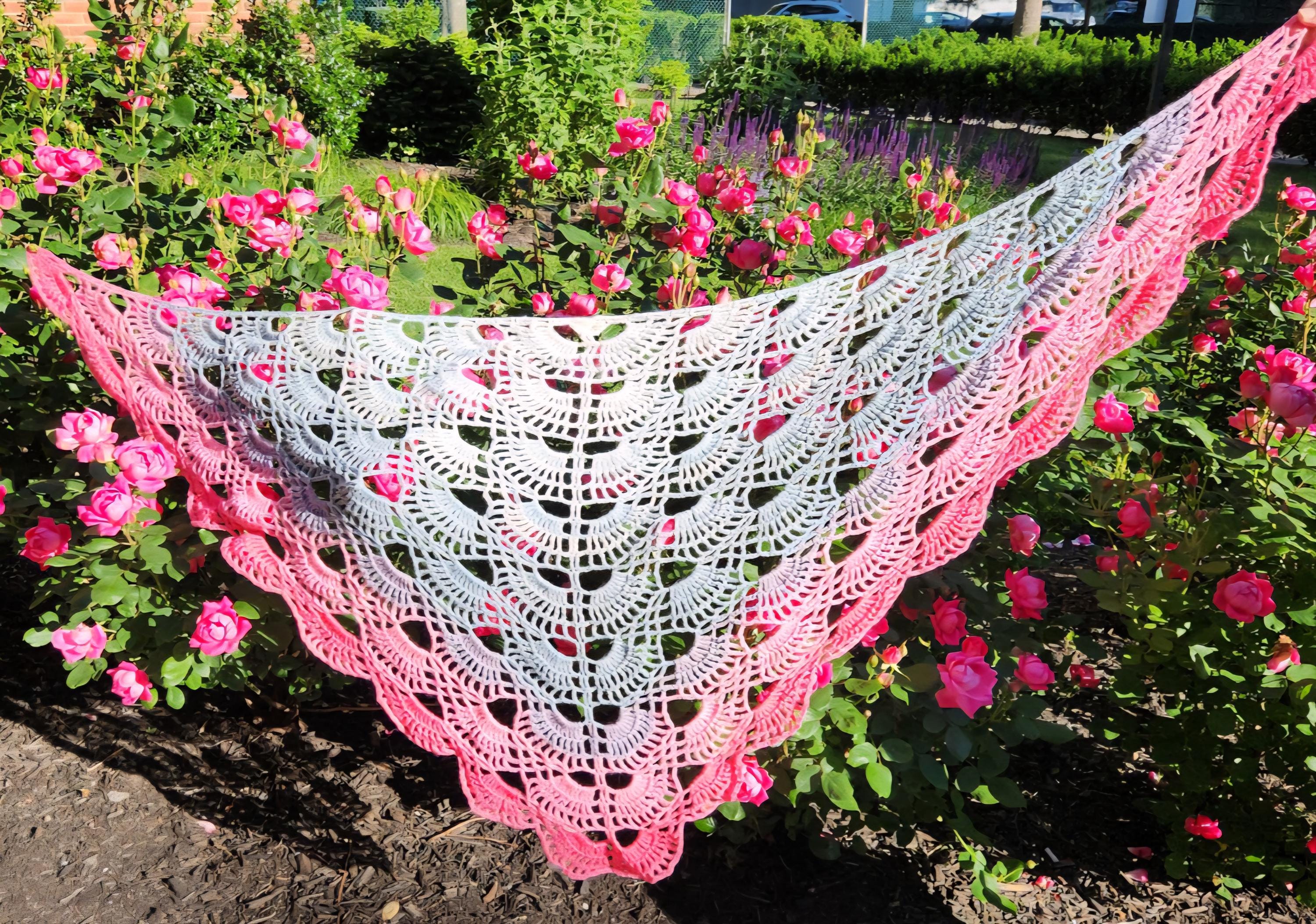 kiss of pink shawl