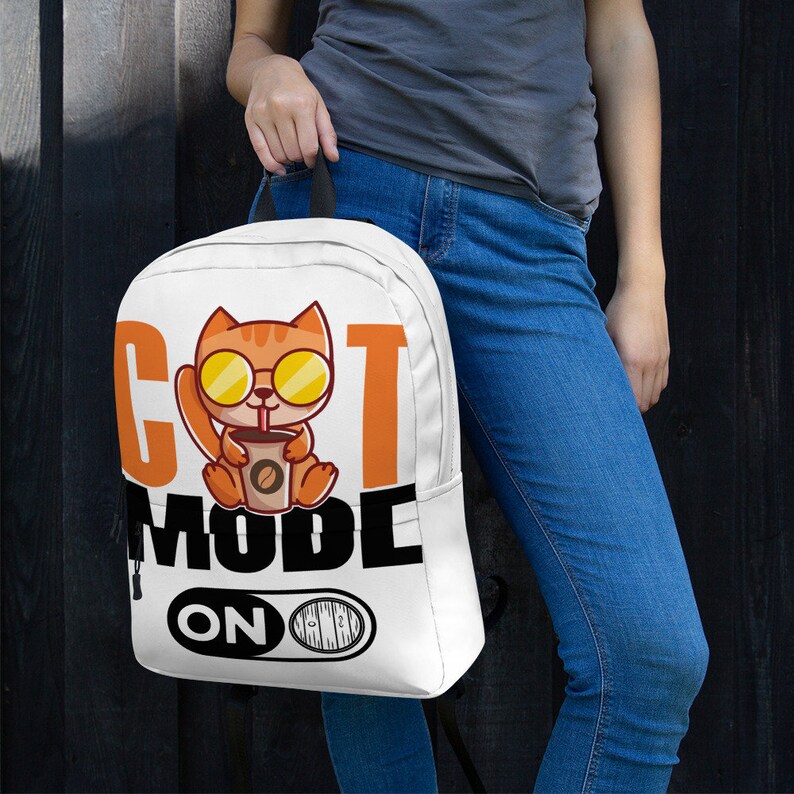 Cat Mode On Backpack Cat Mode Cat Gifts Pet Owner Christmas Gift Backpacks Cats Birthday Gift Cat Backpack funny Backpack