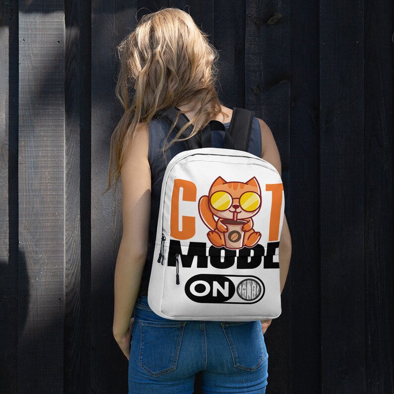 Cat Mode On Backpack Cat Mode Cat Gifts Pet Owner Christmas Gift Backpacks Cats Birthday Gift Cat Backpack funny Backpack