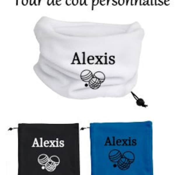 Tour de cou personnalisé pétanque