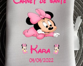 Protège Carnet de santé personnalisé minnie