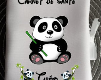 Protège Carnet de santé personnalisé panda