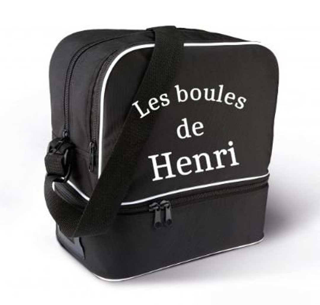 Sacoche de pétanque personnalisée 6 boules Compartiment du bas du sac avec mousse - France