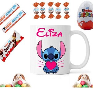 Tasse de pâques personnalisée STITCH avec chocolats image 4