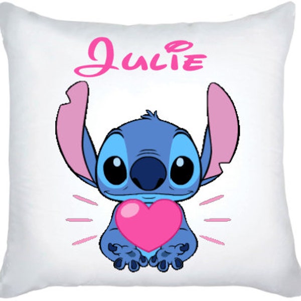 Coussin personnalisé stitch coussin enfants prénom  cadeau