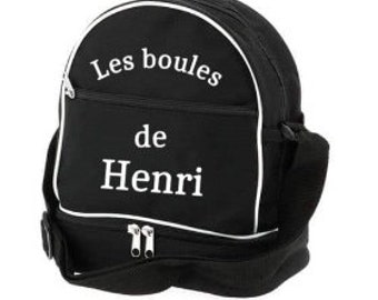 personalized petanque bag 3 balls