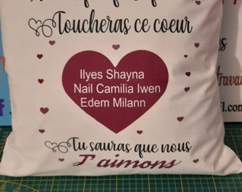 Coussin pour mamie personnalisé