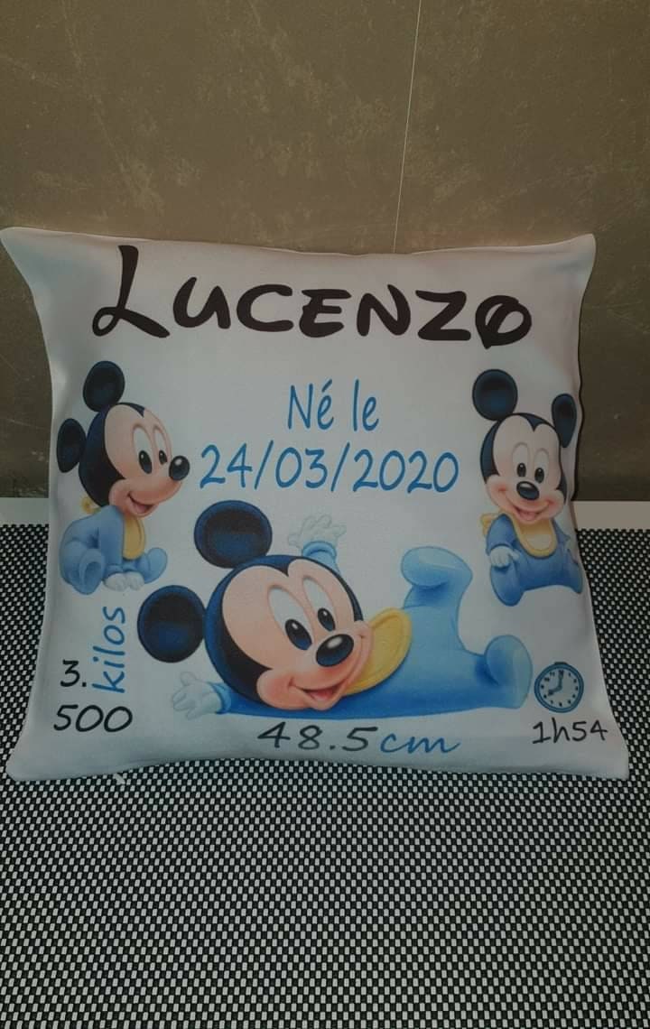 Coussin Naissance Mickey