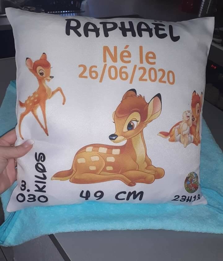 Coussin Naissance Personnaliser