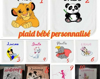 Personalisierte Babydecke