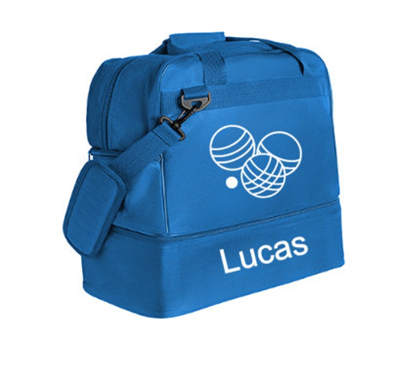 Personalized petanque bag large Blue